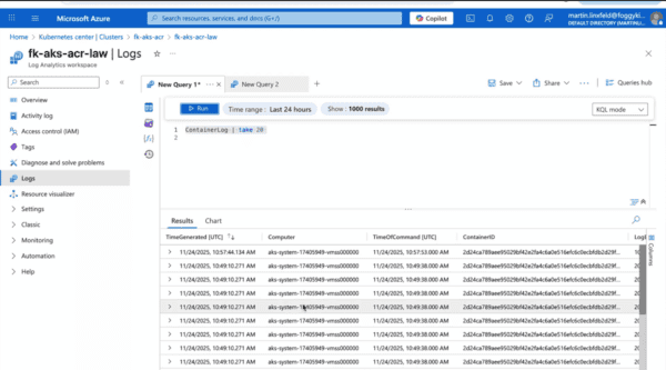 aks log analytics terraform - figure 3