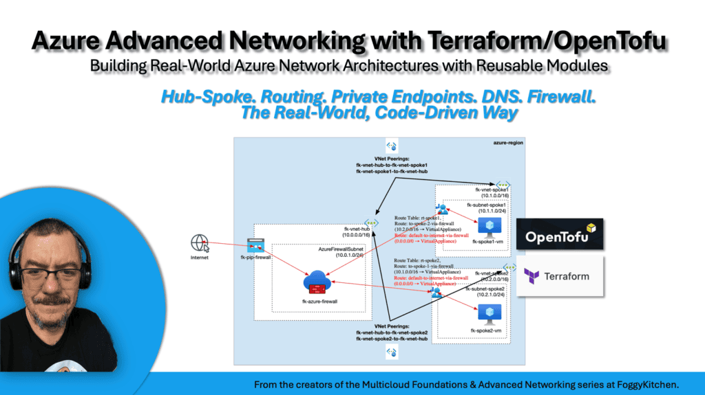 Azure advanced networking Terraform course architecture